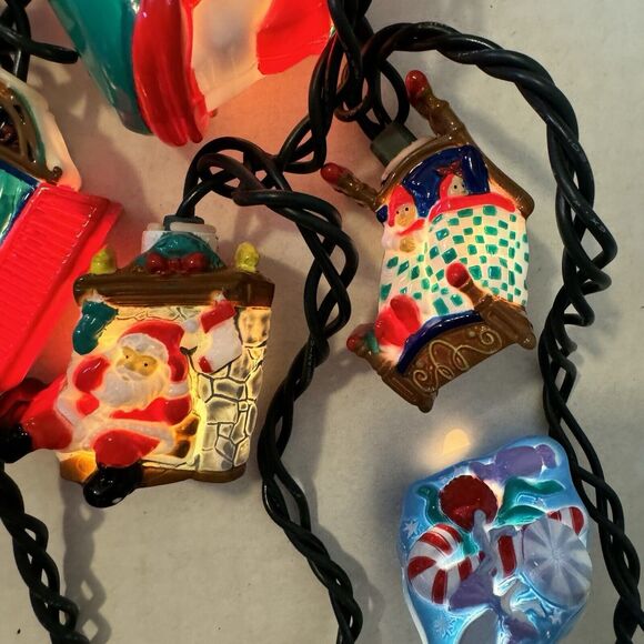 Vintage The Night Before Christmas Storytelling Light Strand Music Works Video - Picture 11 of 17